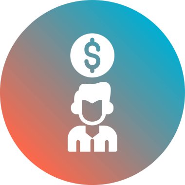 Dolar simgesi vektör illüstrasyonu