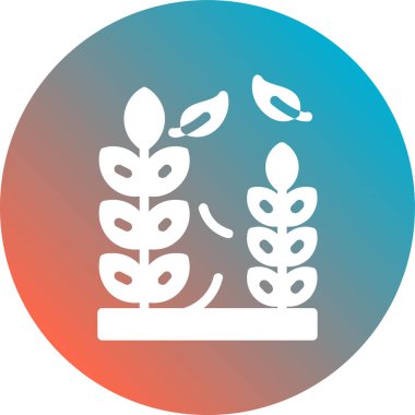 Yuvarlak çerçevedeki bir ağacın vektör illüstrasyonu