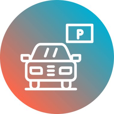 araba simgesi vektör illüstrasyonu