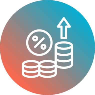 İş ve finans simgesinin vektör illüstrasyonu