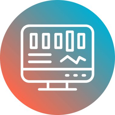 Seo simgesinin vektör illüstrasyonu