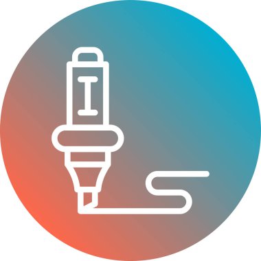 Benzersiz el feneri vektör simgesi