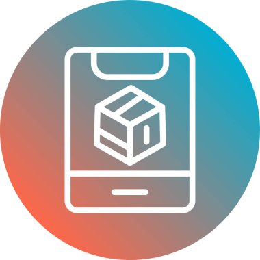 Cep telefonu simgesinin vektör illüstrasyonu