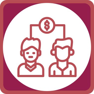 İnsan simgesinin vektör illüstrasyonu