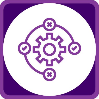 Modern dişli simgesinin vektör çizimi