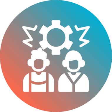 İş ekibi. Basit simge