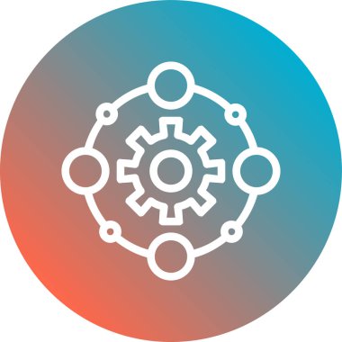 Seo simgesinin vektör illüstrasyonu