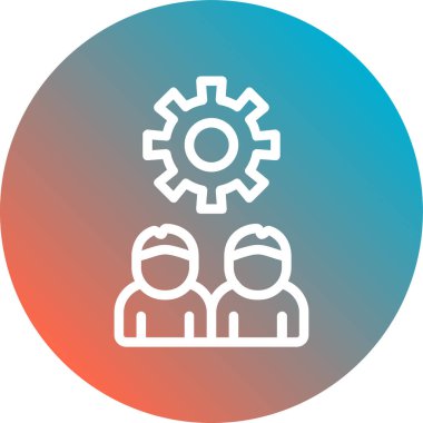 İnsan simgesinin vektör illüstrasyonu