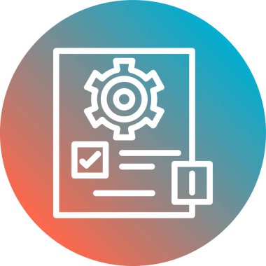 Belge simgesi soyut bir grupta izole edildi