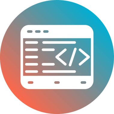 Web Geliştirme simgesi. vektör illüstrasyonu