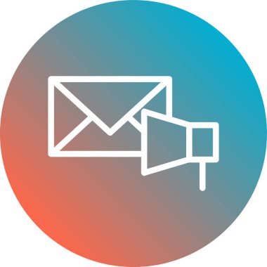 e- posta simgesi vektör illüstrasyonu