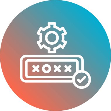 Seo simgesinin vektör illüstrasyonu