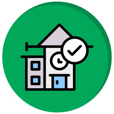 ev simgesi vektör illüstrasyonu