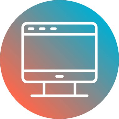 Ağ simgesi. Web tasarımı için basit web vektör simgeleri çizimi