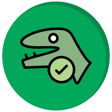 Hayvan ikonu. vektör illüstrasyonu