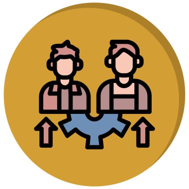 Bir kadın ve erkeğin vektör çizimi