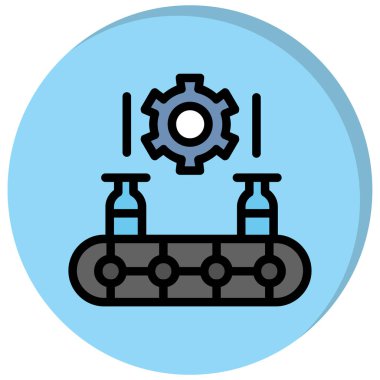 Bir dişli simgesini vektör çizim