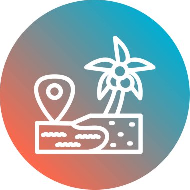 Bir çiçek simgesinin vektör illüstrasyonu