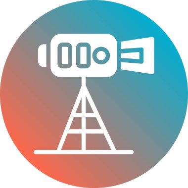 Kamera. Web simgesi basit illüstrasyon