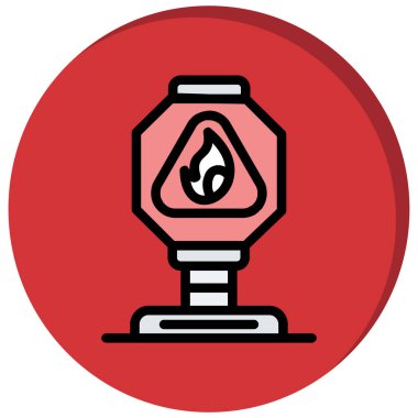 Moda Biçiminde Ateş Simgesi Ayrı Arkaplan