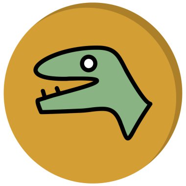 Çizgi film simgesinin vektör illüstrasyonu