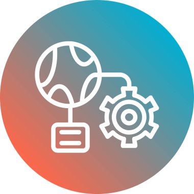 seo modern simgesinin vektör illüstrasyonu