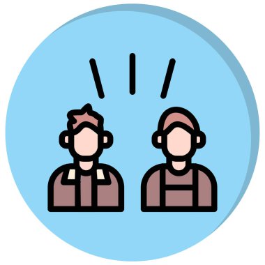 İnsan simgesinin vektör illüstrasyonu