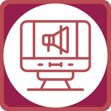 izleyici ikon vektör illüstrasyonu