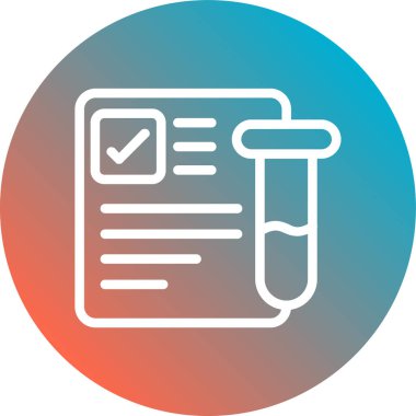 Kontrol listesi simgesi, vektör illüstrasyonu