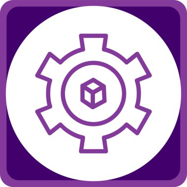 dişli simgesi vektör illüstrasyonu