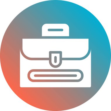 Çanta. Web simgesi basit illüstrasyon