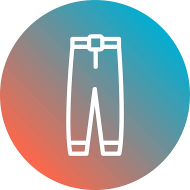 pantolon simgesi vektör illüstrasyonu