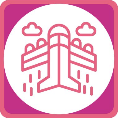 Modern yapı simgesinin vektör illüstrasyonu