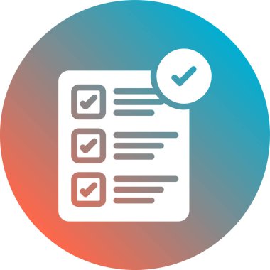 liste vektör simgesi modern basit illüstrasyon