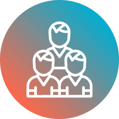 İnsan simgesinin vektör illüstrasyonu