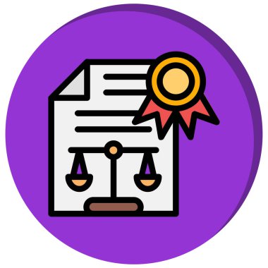 adalet simgesi vektör illüstrasyonu