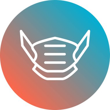 Bir kuş simgesinin vektör illüstrasyonu