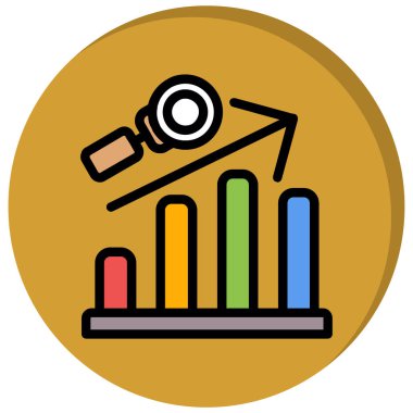 Bir grafiğin vektör illüstrasyonu