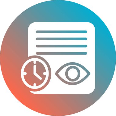 Göz simgesinin vektör illüstrasyonu