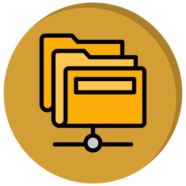 Dosya simgesinin vektör illüstrasyonu