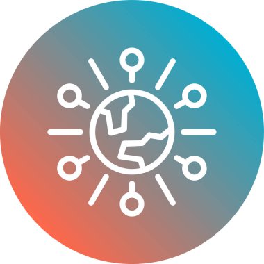 Vektör güneş simgesi illüstrasyonu