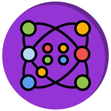 Çizgi film simgesinin vektör çizimi