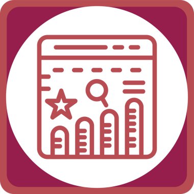 seo modern simgesinin vektör illüstrasyonu