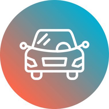 kolayca değiştirebilen veya düzenleyebilen araba vektör simgesi