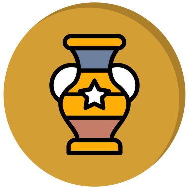 Bir fincan simgesinin vektör illüstrasyonu