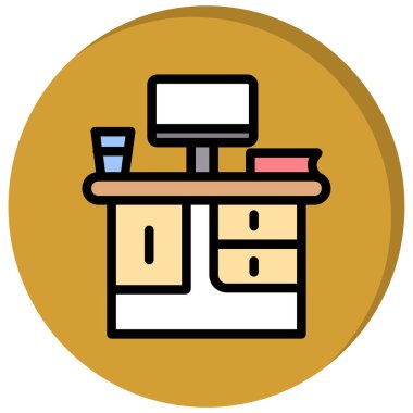 Dükkan. Web simgesi basit illüstrasyon