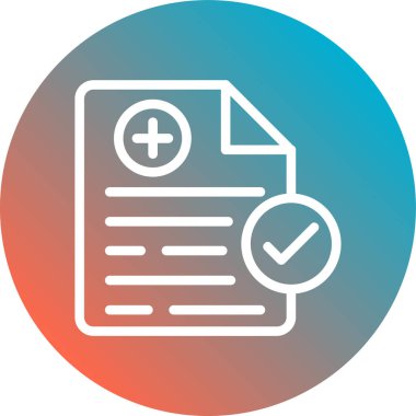 belge simgesi vektör illüstrasyonu