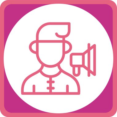 Bir kadın simgesinin vektör illüstrasyonu