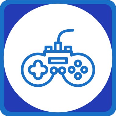 Oyun konsol simgesinin vektör illüstrasyonu