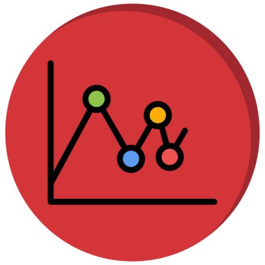 Vektör çizelgesi simgesi, vektör illüstrasyonu